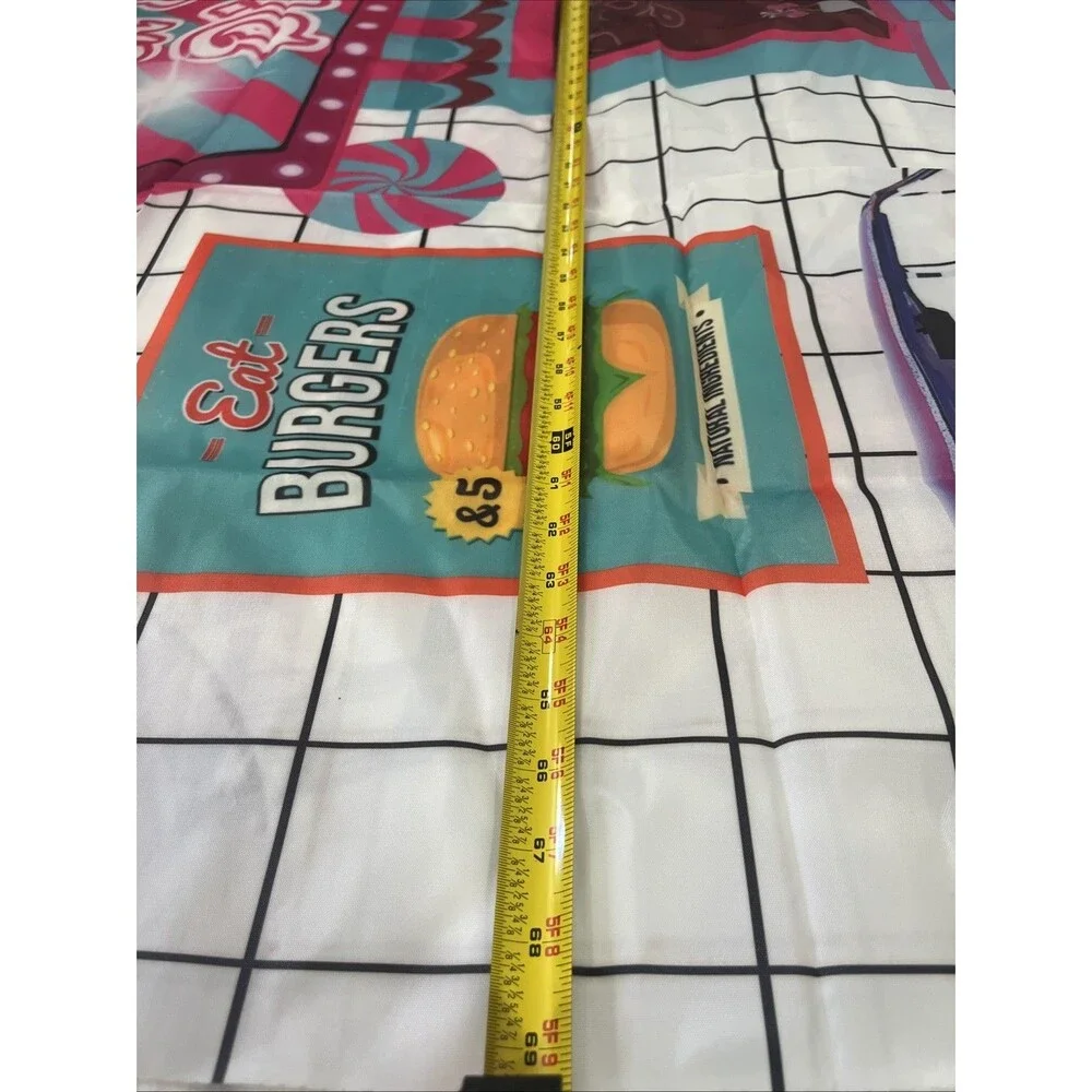Back to 50s Theme Background Birthday Party Background 4x5 Feet